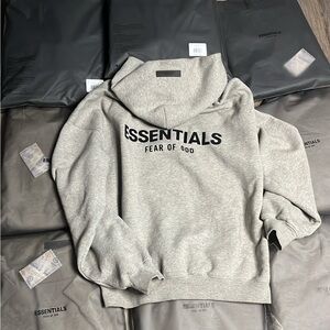 Essentials Fear of God Dark oat Hoodie